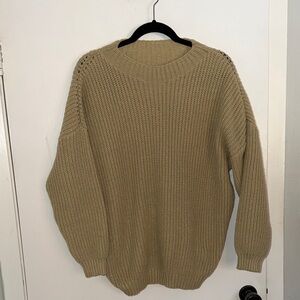 Olive Green Overaized Sweater